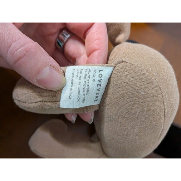 Lovevery Soft Baby Doll Plush Toy Tan Skin Black Hair Diversity Toy - Picture 3 of 5